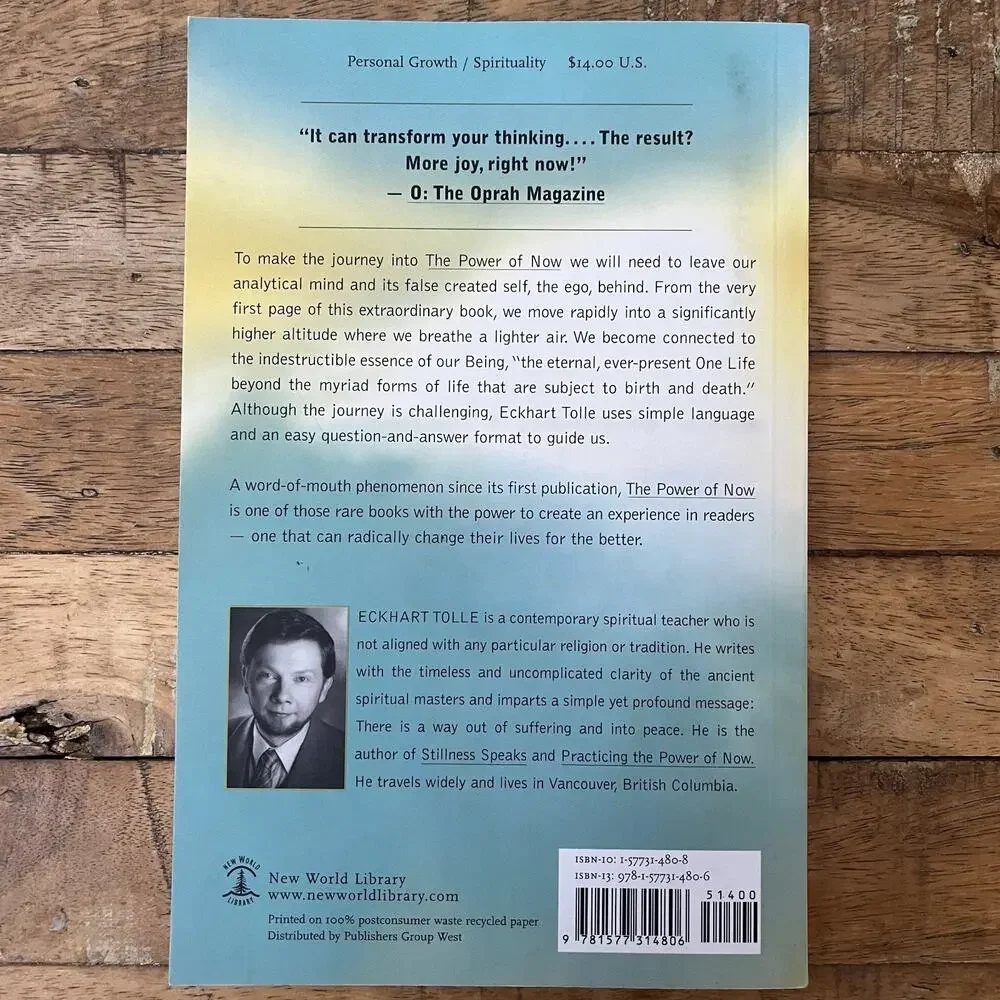 Eckhart Tolle 3 Book Lot Practicing Spiritual Self Help